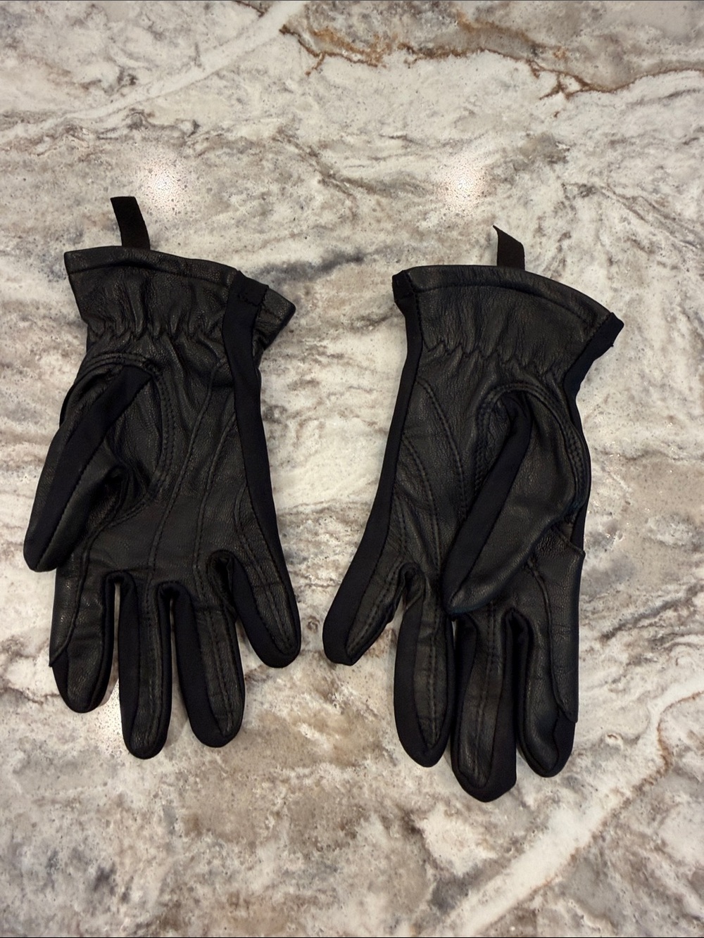 Child’s Black Leather riding Gloves